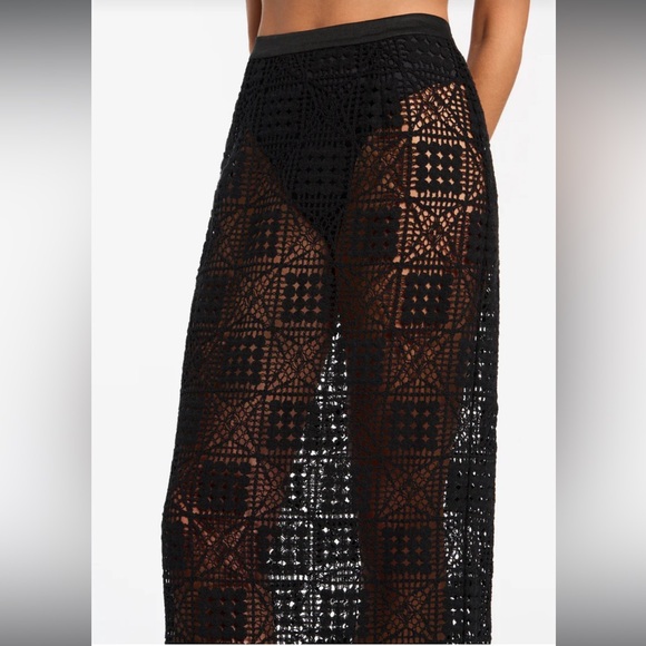 SIR Rayure Midi Skirt - Picture 4 of 4